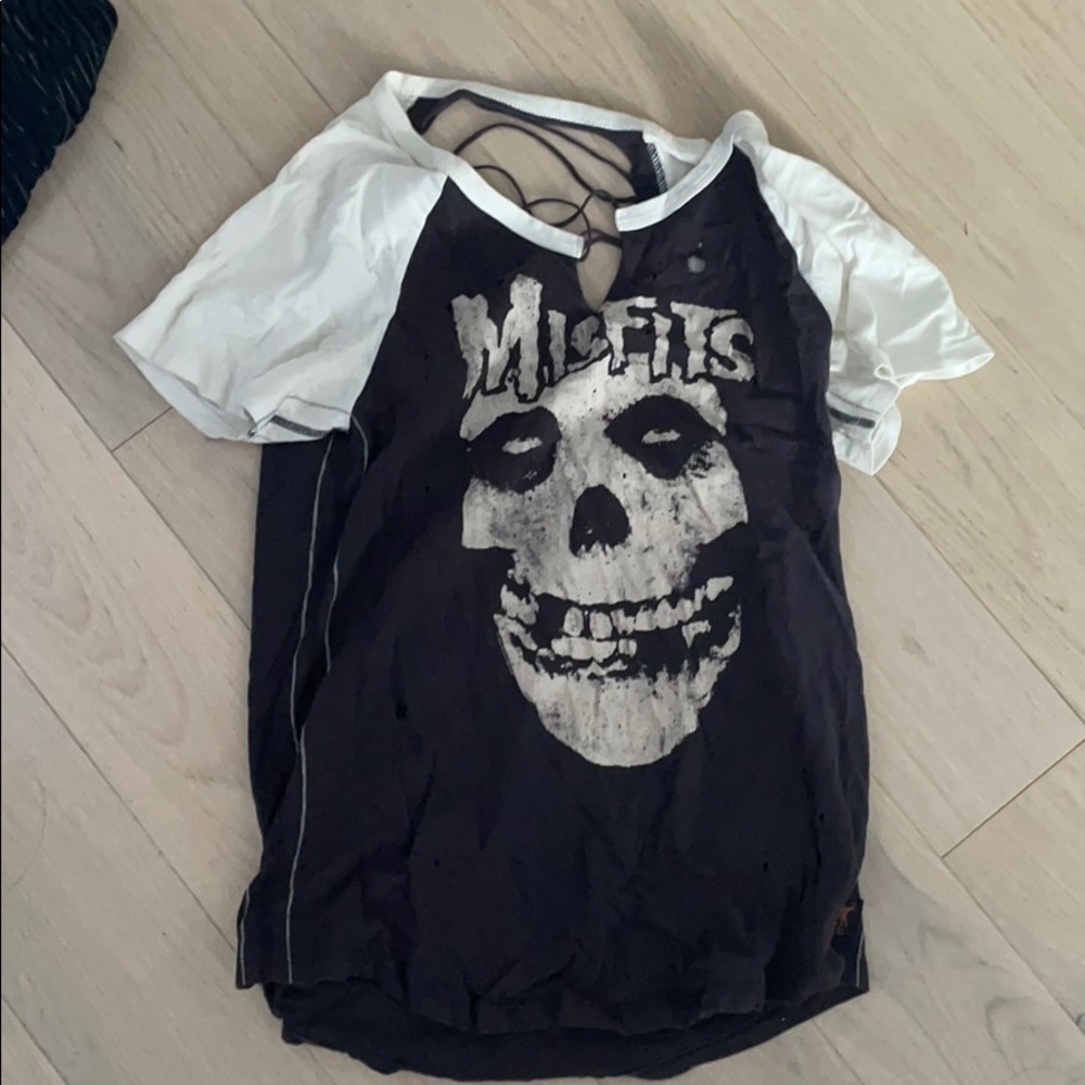 Misfits tee with detail on back